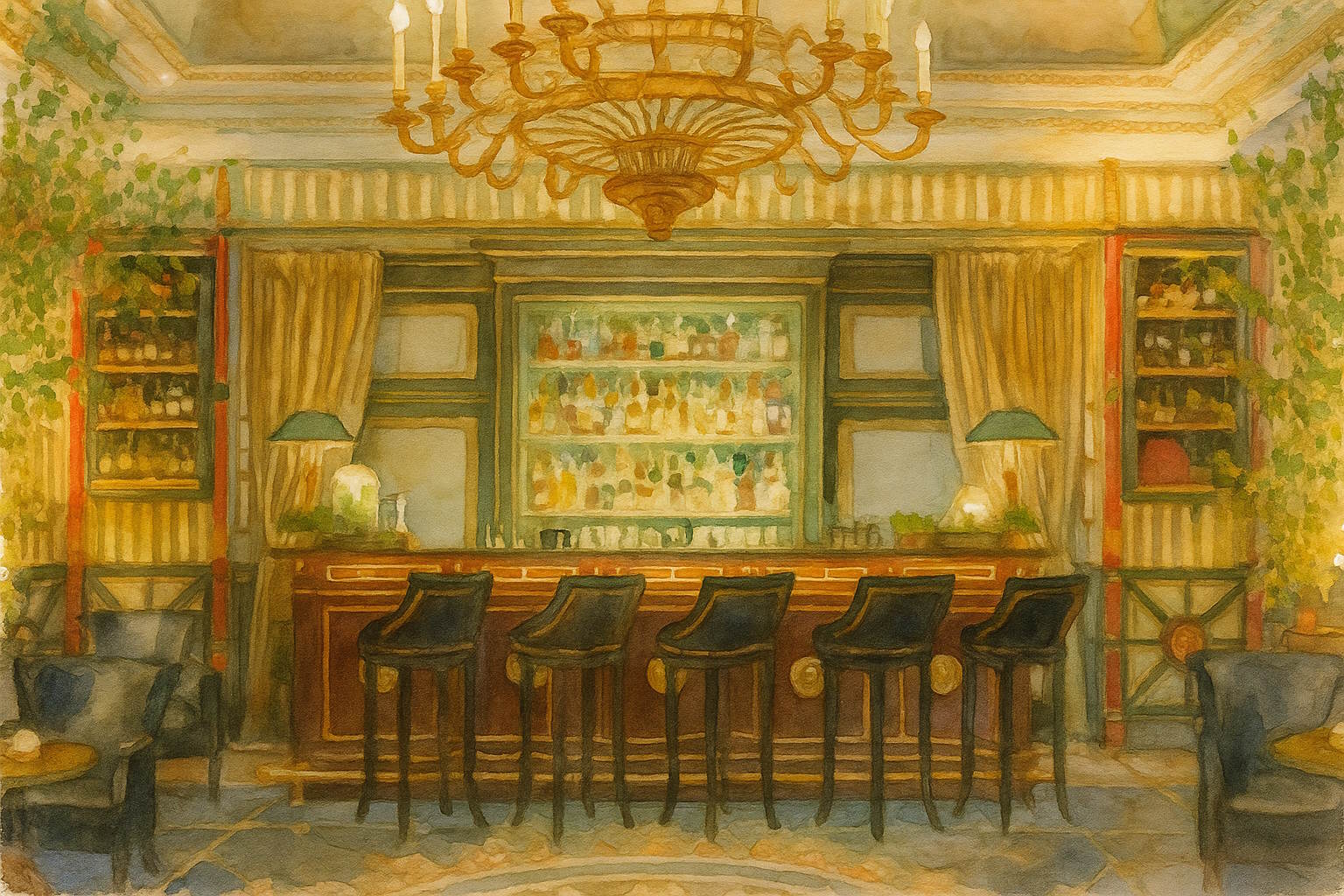 Bar lounge & club du château Conti à Ajaccio